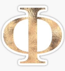 Gold Phi Sticker