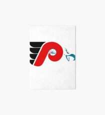 My Philly Teams Art Board Print