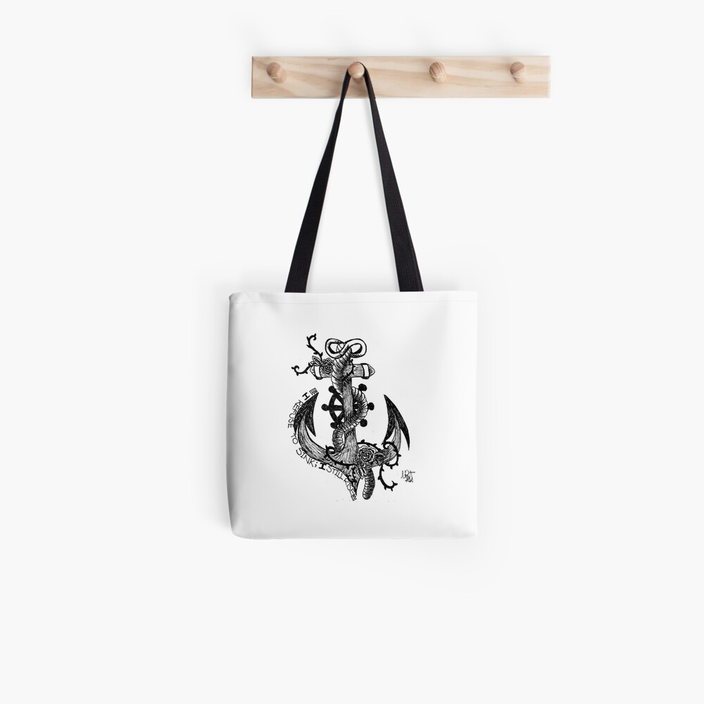 Infinity Anchor With Quote I Refuse To Sink I Still Rise Tote Bag