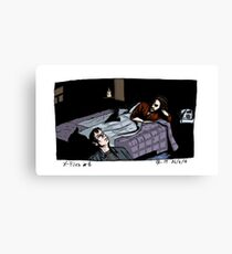X-Files - Bed Canvas Print