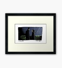 X-Files - Rain Framed Print