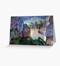 Summer cafe (With Energy and Auras) Greeting Card