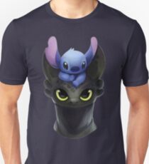Stitch on Toothless Unisex T-Shirt
