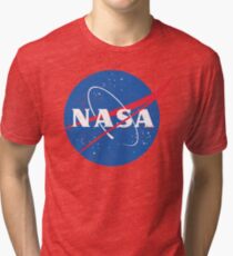 NASA Logo - Meatball - Vintage Distressed Tri-blend T-Shirt