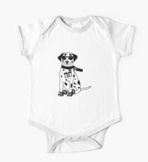 Hipster Dalmatian - Cute Dog Cartoon Character One Piece - Short Sleeve
