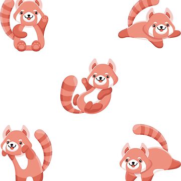 Artwork thumbnail, 5 Red Pandas by CrystalWhitlow