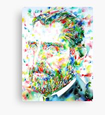 VAN GOGH - watercolor portrait Canvas Print