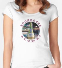 Boondocks Alumni Circle (t-shirts, hoodies, pillows, totes, mugs) Women's Fitted Scoop T-Shirt