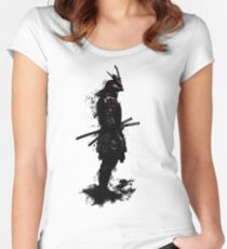 Camiseta entallada de cuello redondo Samurái acorazado