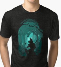 Zelda - Ocarina in the Woods Tri-blend T-Shirt