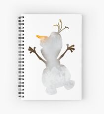 Snowman Inspired Silhouette Spiral Notebook