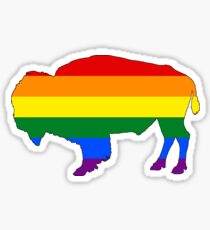 Rainbow Bison Sticker