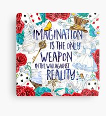 Alice in Wonderland - Imagination Metal Print