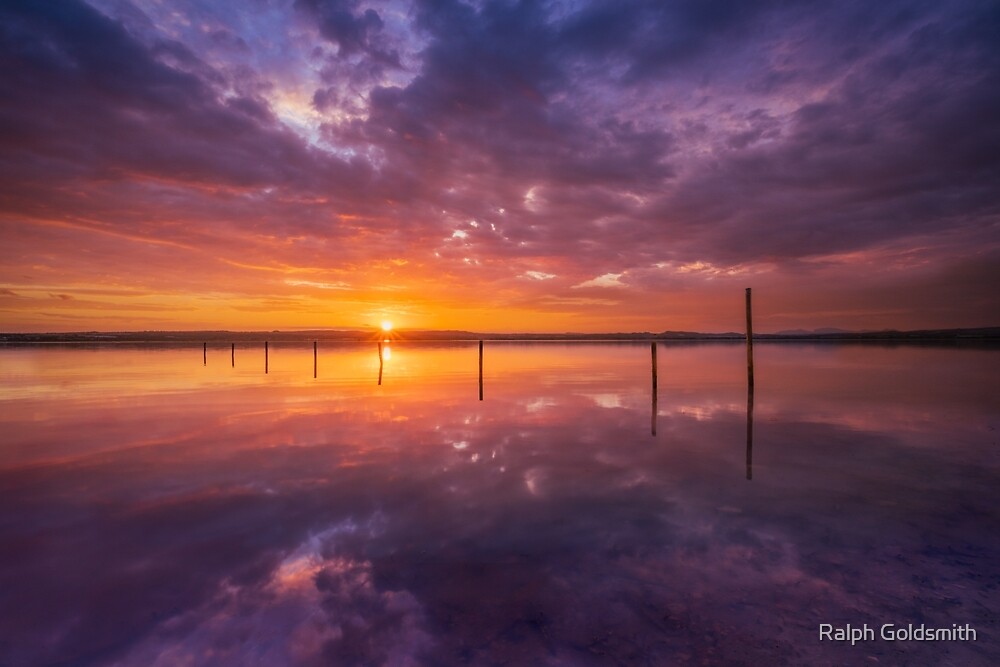 Salt Lake Sunset  by Ralph Goldsmith