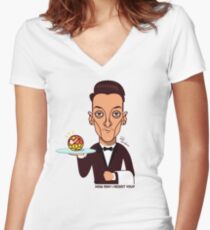 How may I assist you? Women's Fitted V-Neck T-Shirt