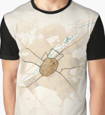 Map of the City of Canterbury Graphic T-Shirt
