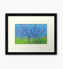 pink and purple tree Framed Print