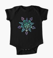 Body de manga corta para bebé Snowflake Mandala