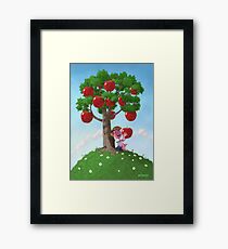 Boy with Apple Tree Framed Print