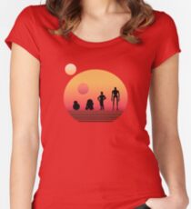 Star Wars Droids Women's Fitted Scoop T-Shirt