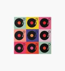Vinyl Record Pop Collage Art Board