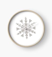 Hidden Mickey Snowflake Clock