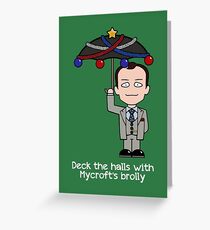 Sherlock Christmas card: Mycroft's Brolly Greeting Card