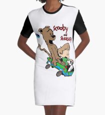 Scooby and Hobbes Graphic T-Shirt Dress