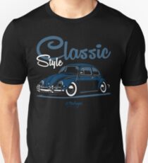 Classic Style. Beetle (blue) Unisex T-Shirt