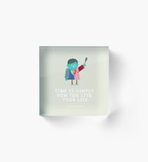 Live Your Life with Craig Sager Acrylic Block