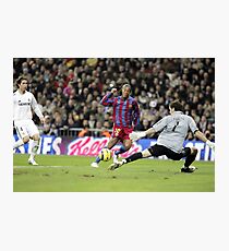 Ronaldinho vs Casillas Photographic Print