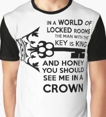 Moriarty Key Quote - Black Text Graphic T-Shirt