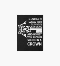 Moriarty Key Quote - White Text Art Board