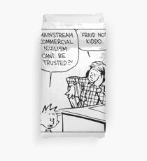 Mainstream Commercial Nihilism Can't Be Trusted?! Duvet Cover