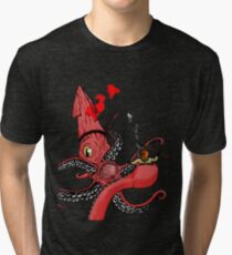 Squid Fight Tri-blend T-Shirt
