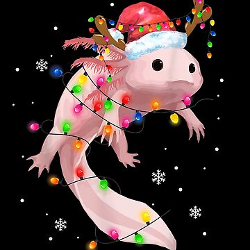 Funny Christmas Axolotl - Christmas Axolotl - Posters and Art