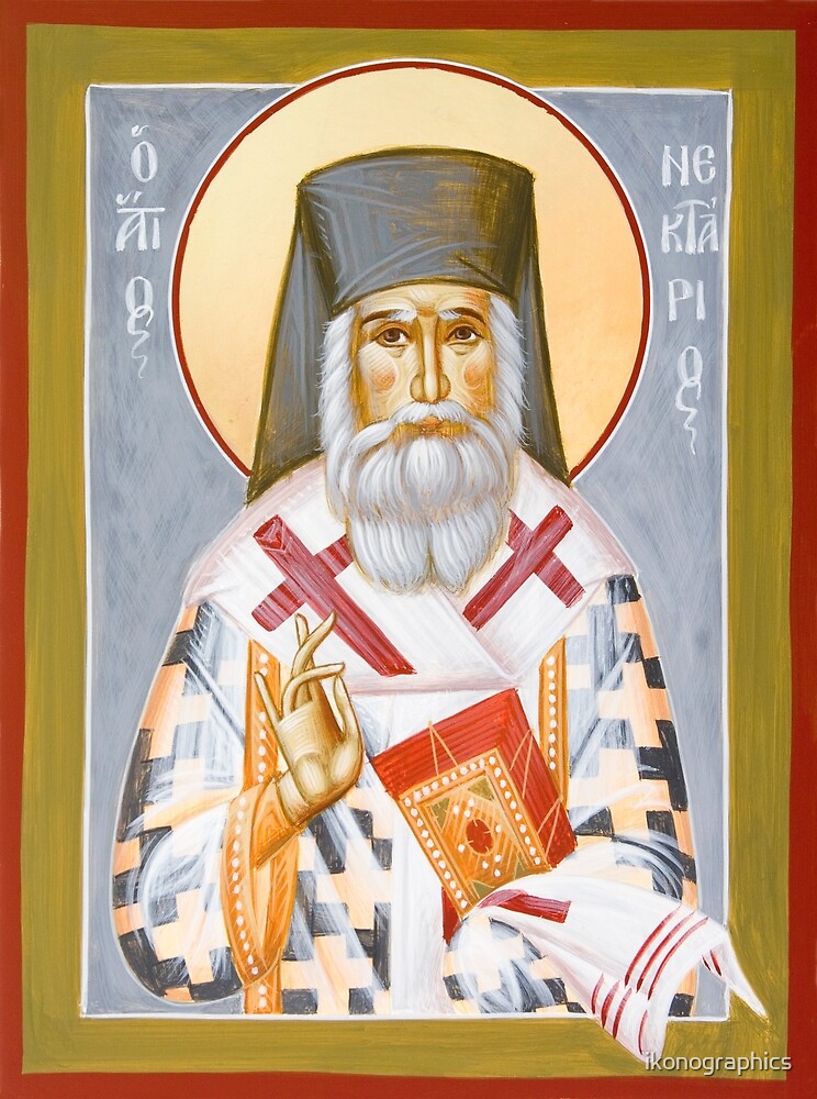 St Nektarios of Aigina III by ikonographics