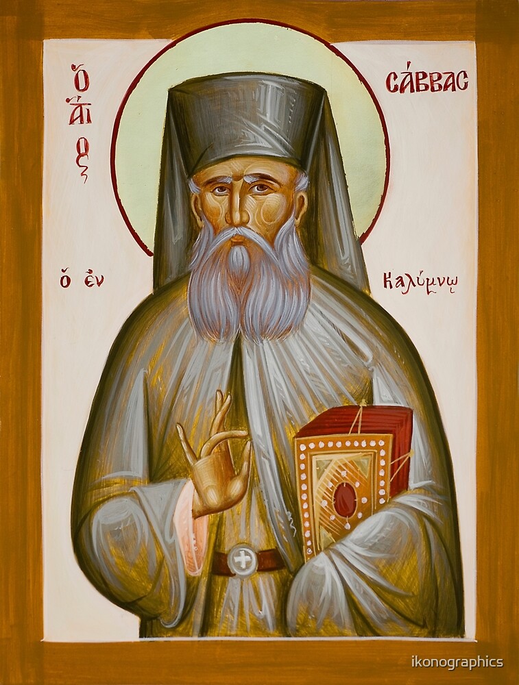 St Savvas of Kalymnos by ikonographics