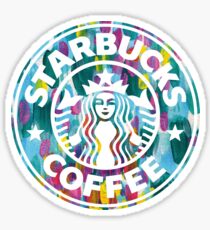 Painted Starbucks Logo Sticker Painted Starbucks Logo Sticker