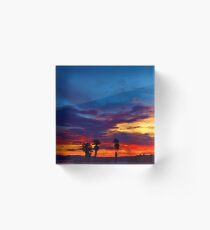 Multi Color Sunset Acrylic Block