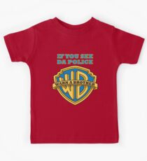 If you see da Police, Warn a Brother Kids Tee