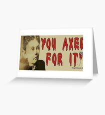 Lizzie Borden Greeting Card