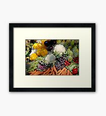 Variaty of vegetables Framed Print