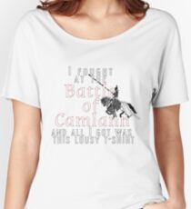 Camiseta ancha para mujer Luché en la batalla de Camlann