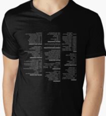 RegEx Cheat Sheet - Linux Geek Humor Men's V-Neck T-Shirt