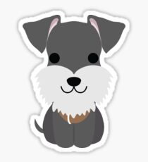 Schnauzer Dog Emoji Happy Smiling Face Sticker