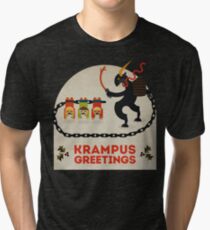 Krampus Greetings Tri-blend T-Shirt