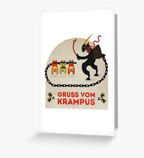 Gruss vom Krampus Grußkarte