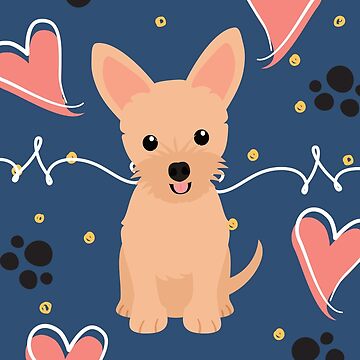 Artwork thumbnail, Love Cute Chorkie Chihuahua Yorkie mix by Lulupainting