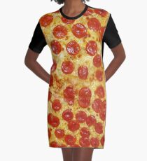 pizza Graphic T-Shirt Dress